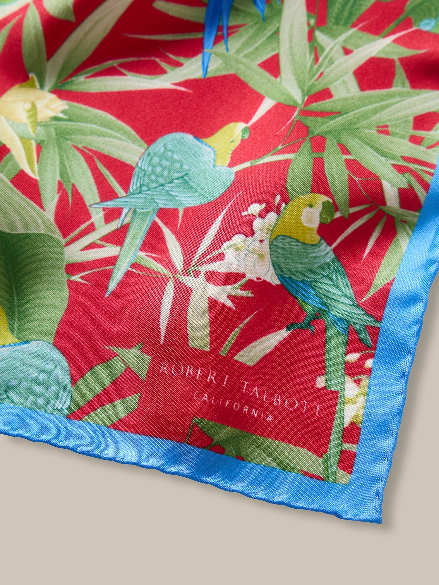 York Tropical Floral Pocket Square