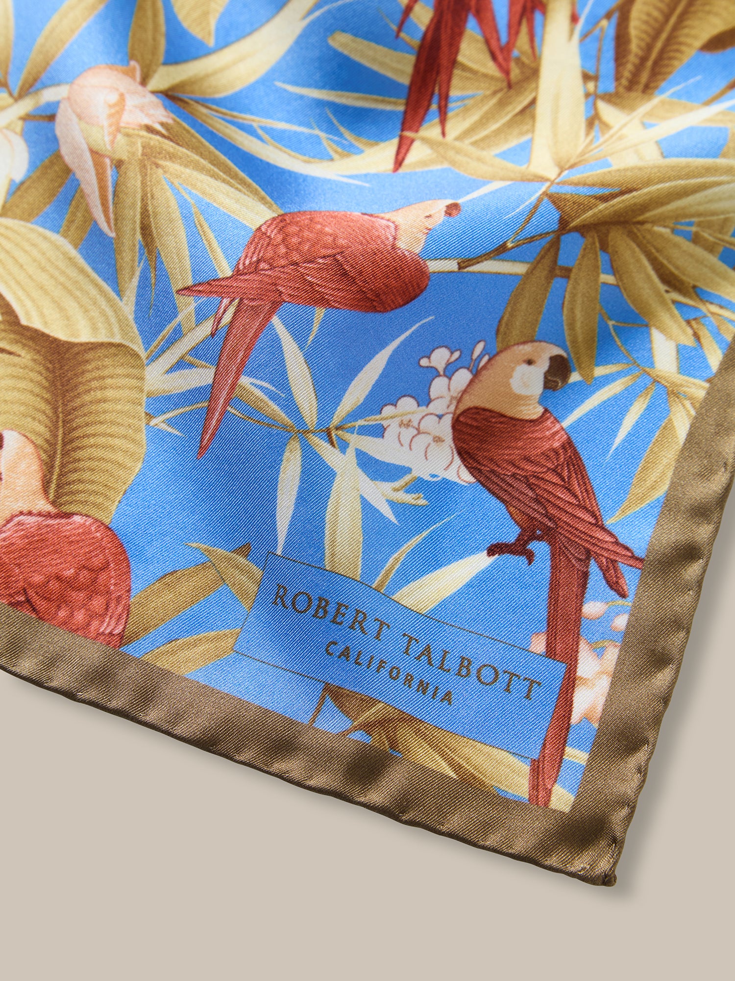 York Tropical Floral Pocket Square