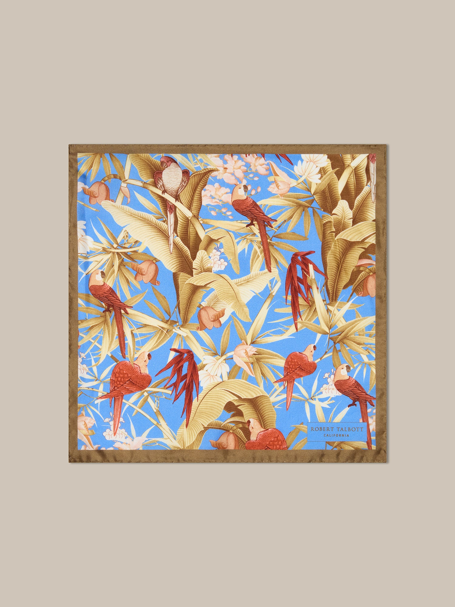 York Tropical Floral Pocket Square