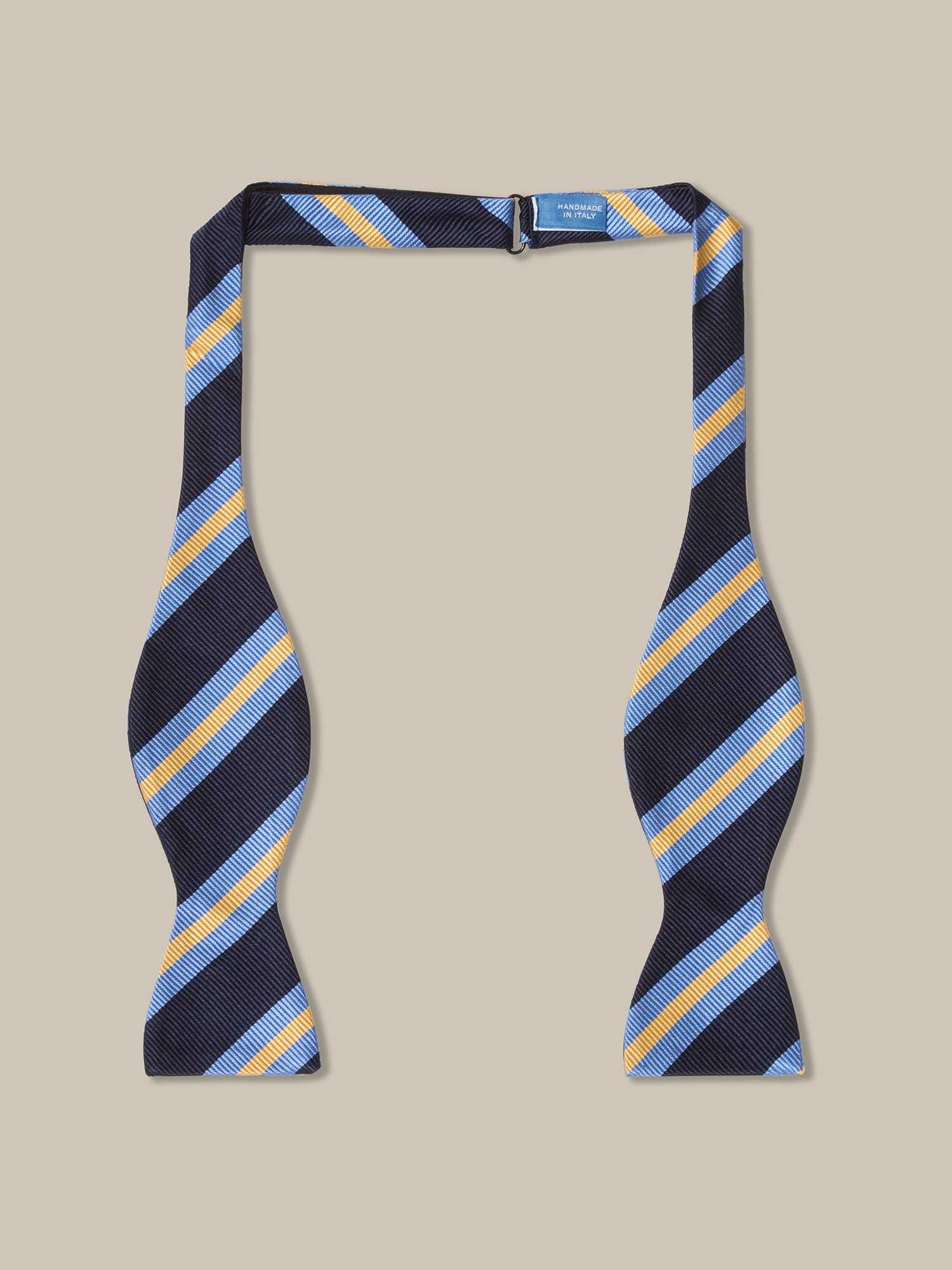 Bond Signature Repp Silk Self-Tie Bow Tie
