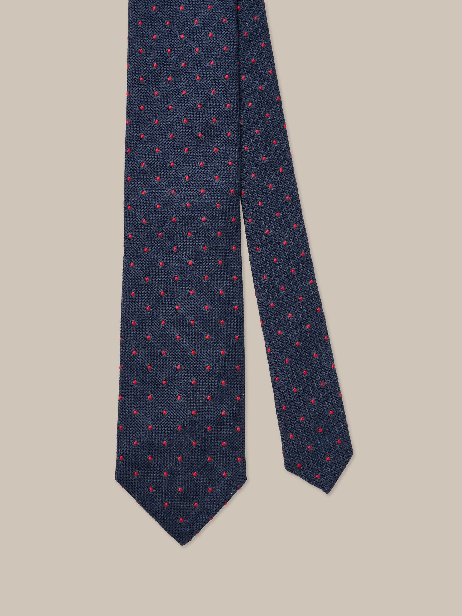 Duvall Spot Grenadine Silk Necktie