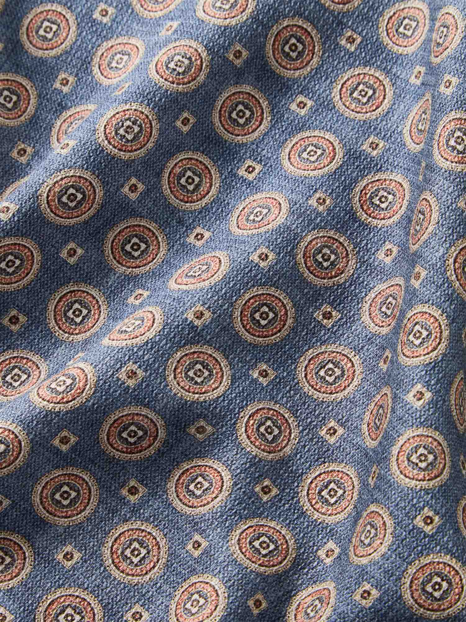 Colton Reversible Neat/Paisley Pocket Square