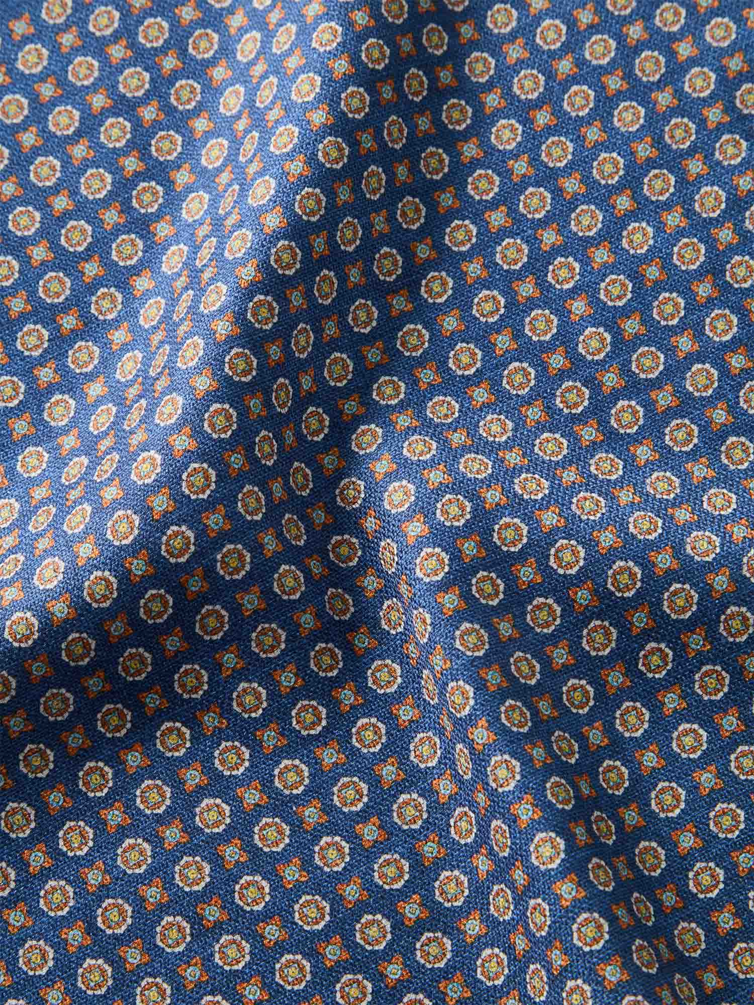 Colton Reversible Neat/Medallion Pocket Square