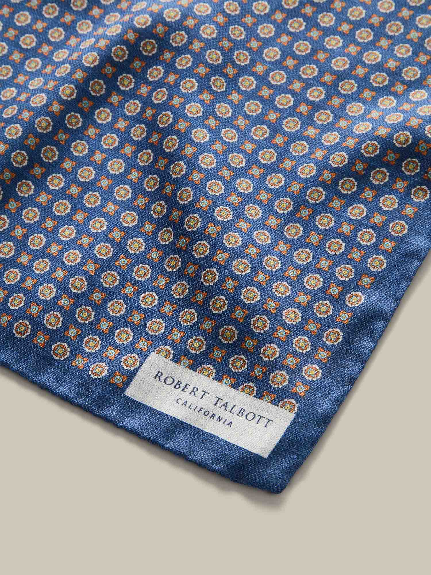 Colton Reversible Neat/Medallion Pocket Square