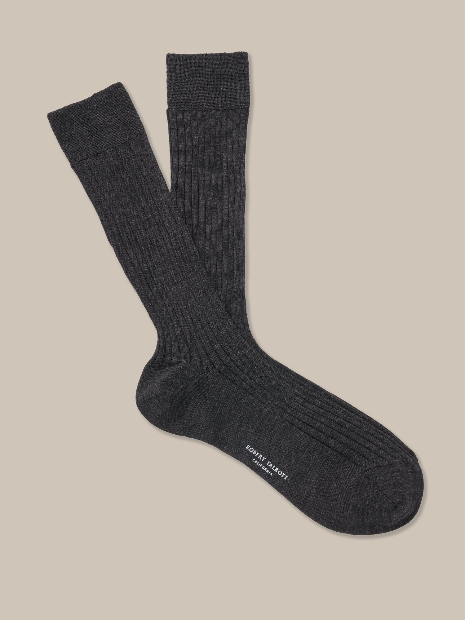 Henry Wool Blend Ribbed Calf Length Sock
