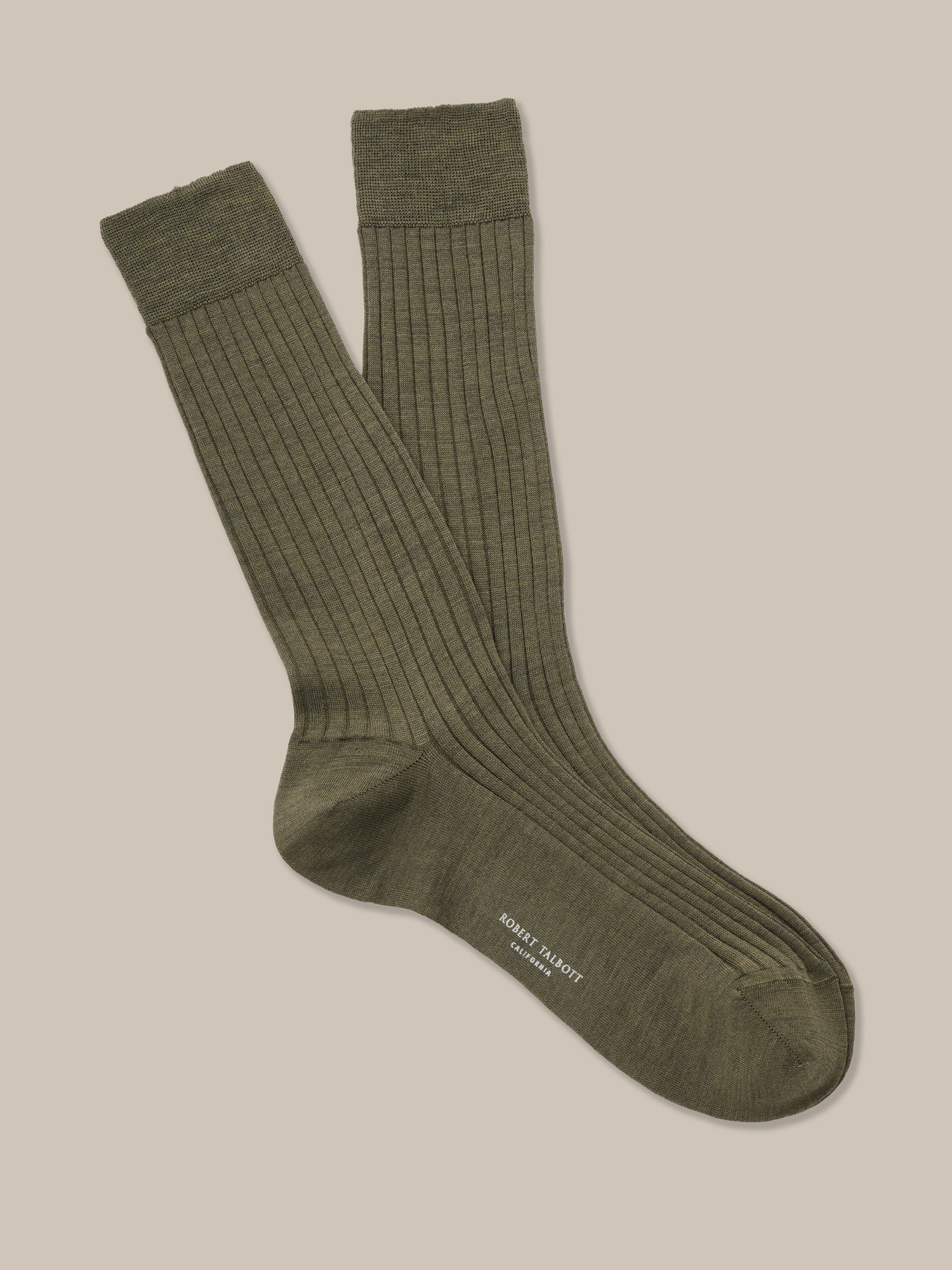 Henry Wool Blend Ribbed Calf Length Sock
