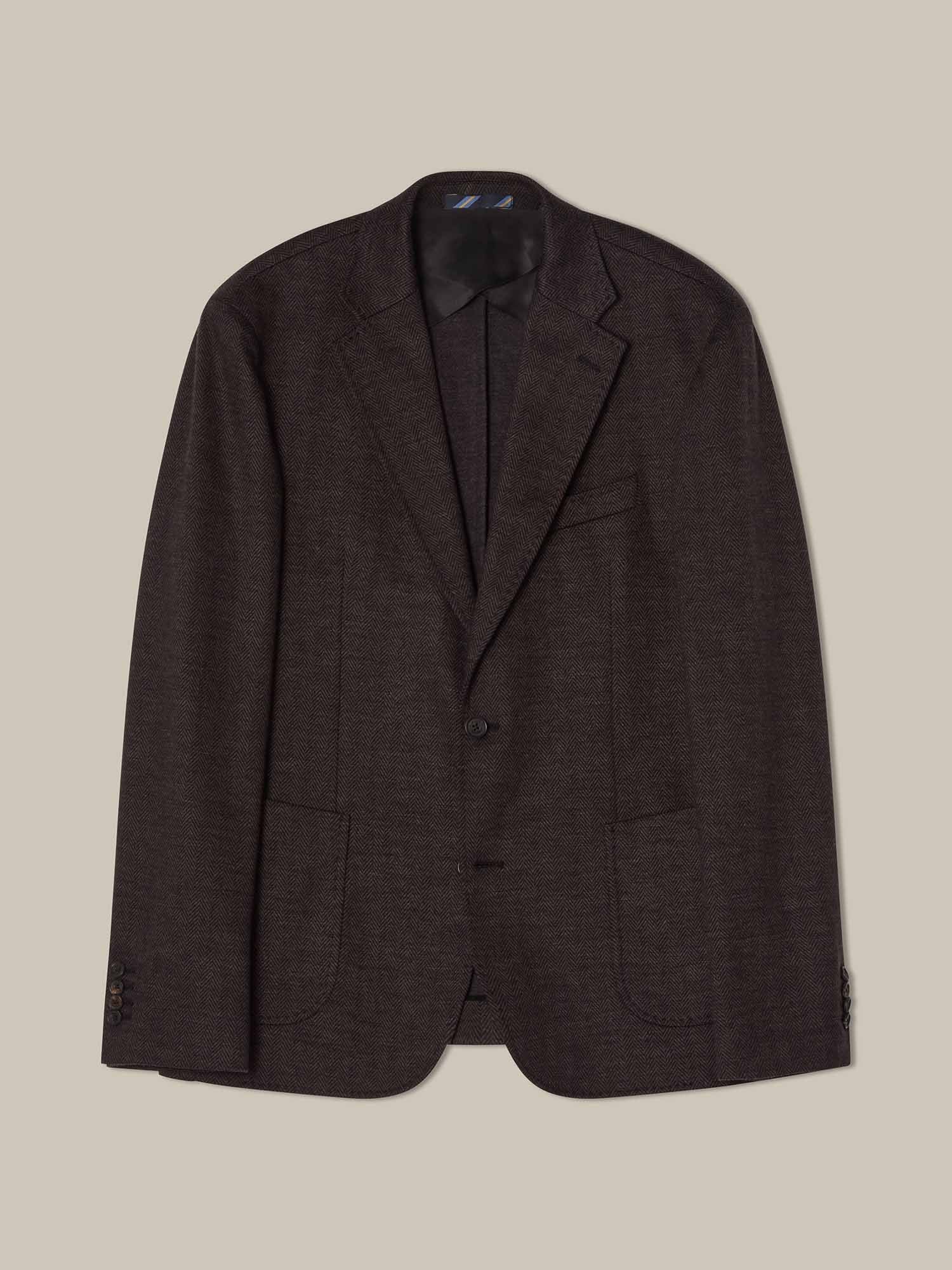 Wright Houndstooth Flannel Knit Blazer