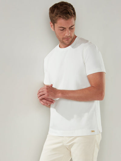 The Stretch Jersey Dean Tee in white