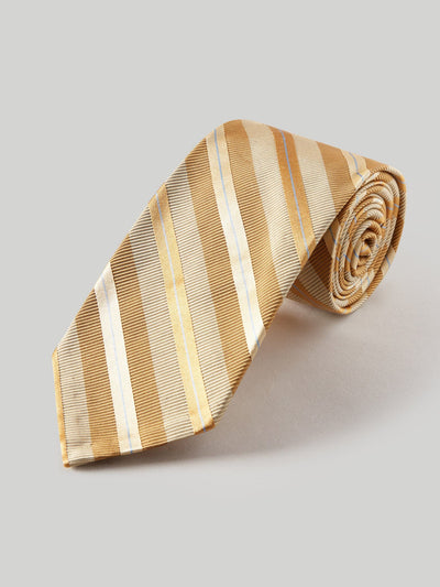 The Newman 7-Fold Necktie in Gold Repp