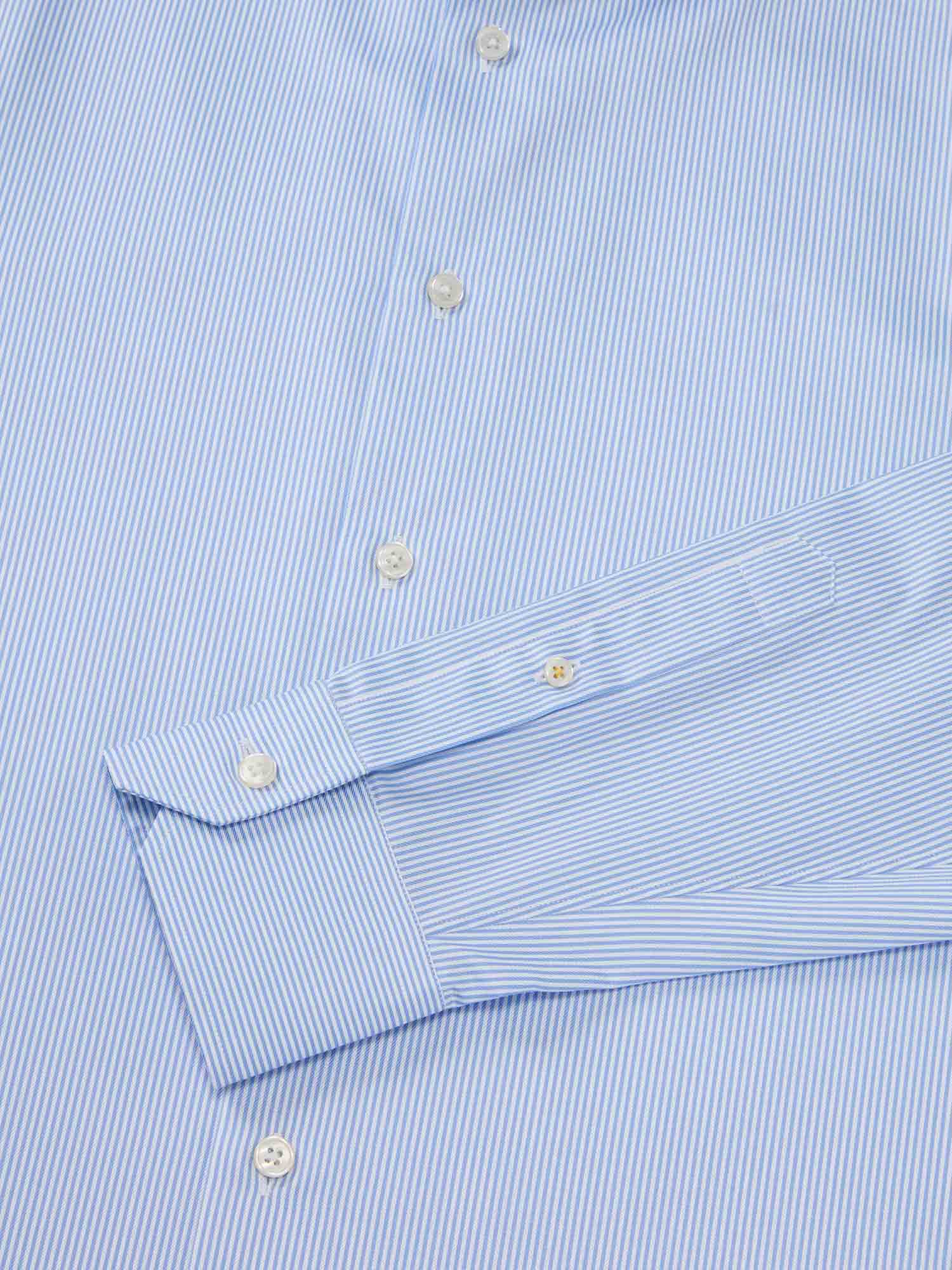Reynolds Mini Stripe Twill Shirt in Contemporary Fit