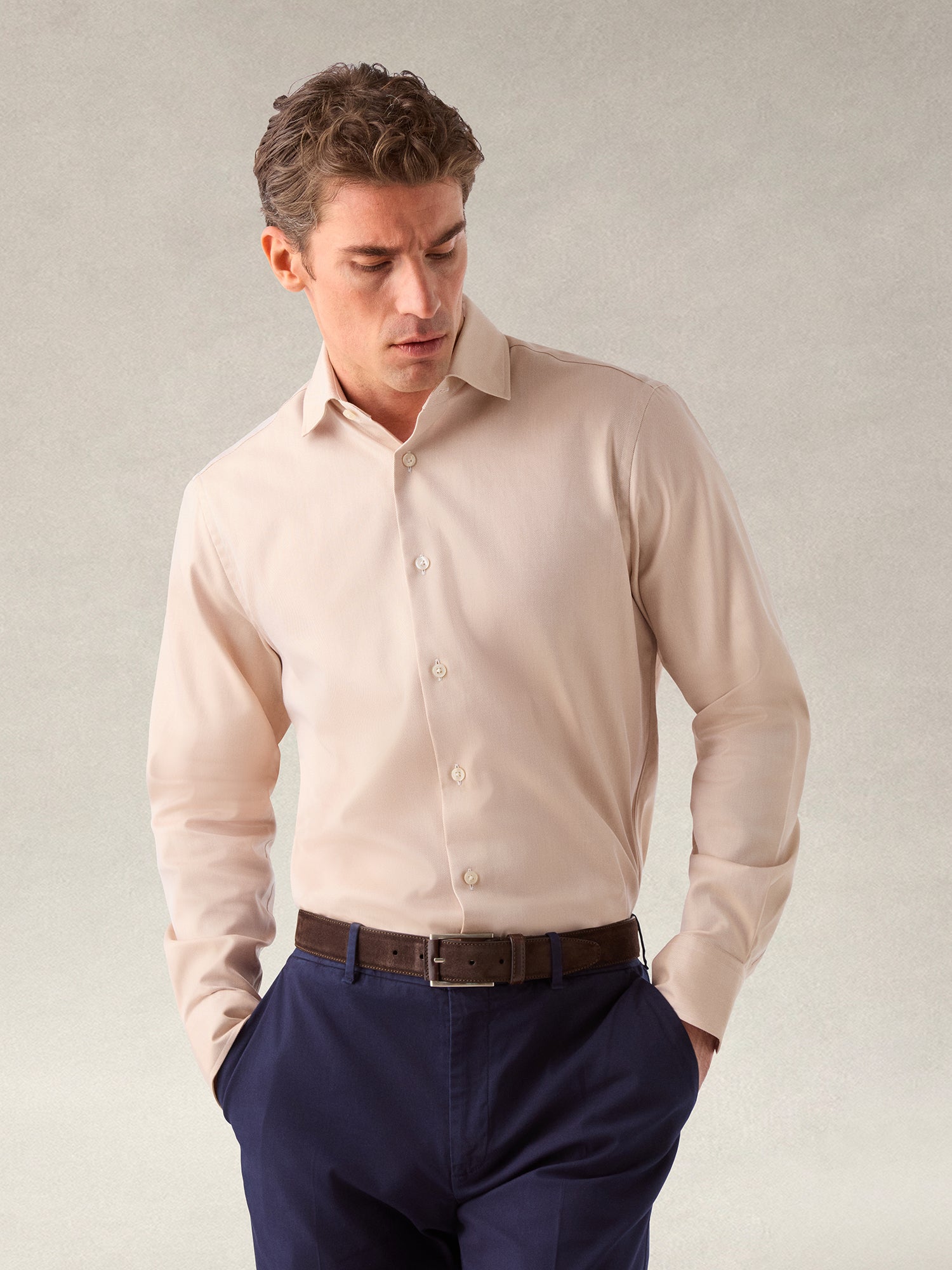 Reynolds Double Twill Shirt in Contemporary fit