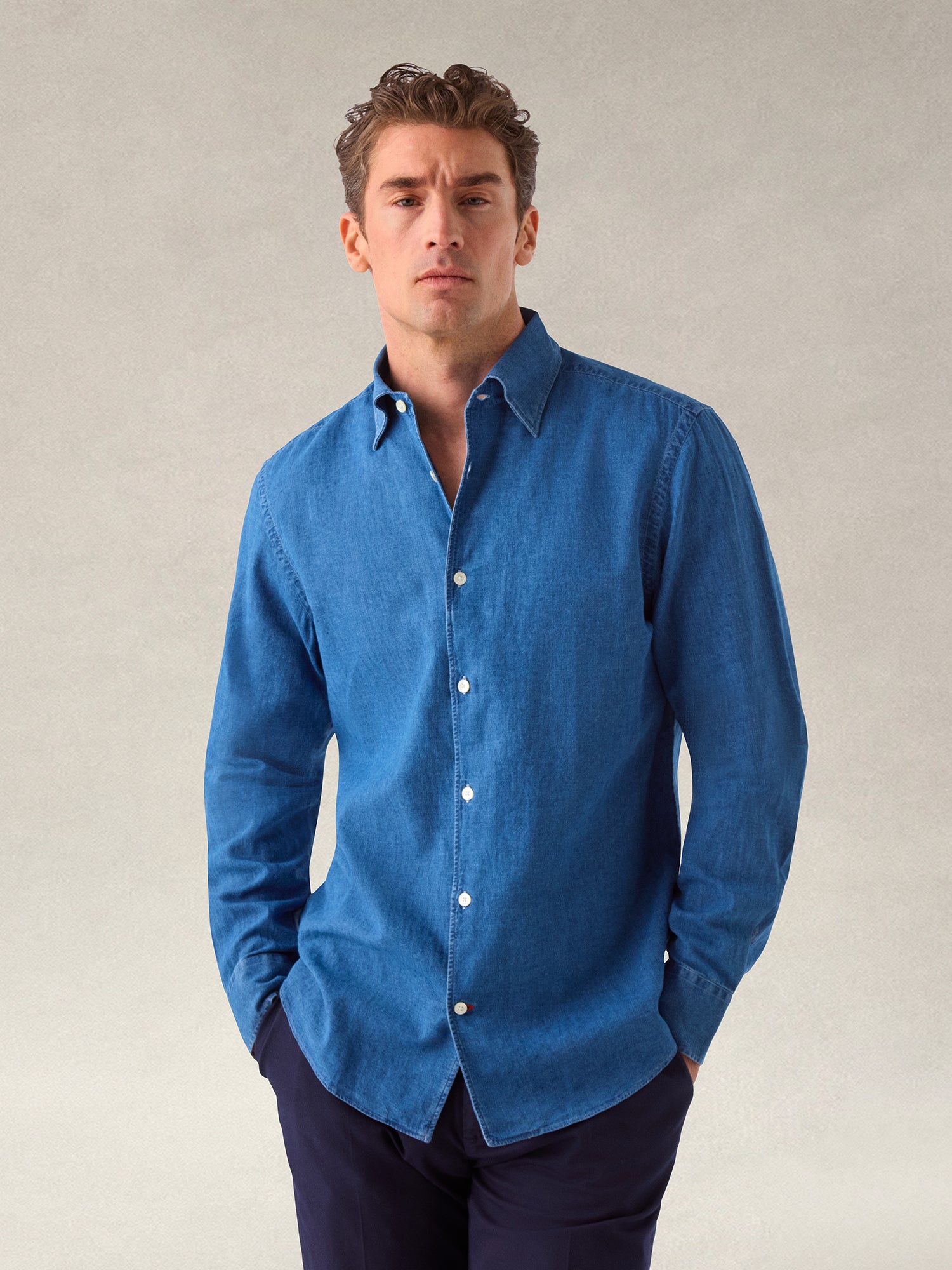 Morgan Linen-Cotton Shirt