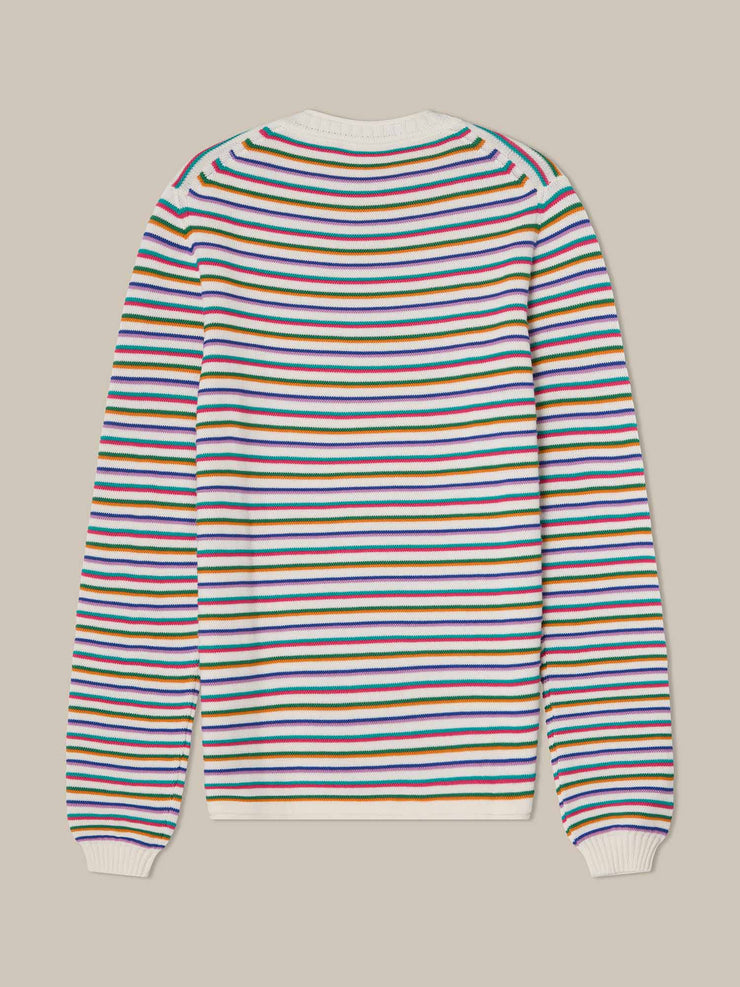 Hilton Multi Stripe Rollneck Sweater