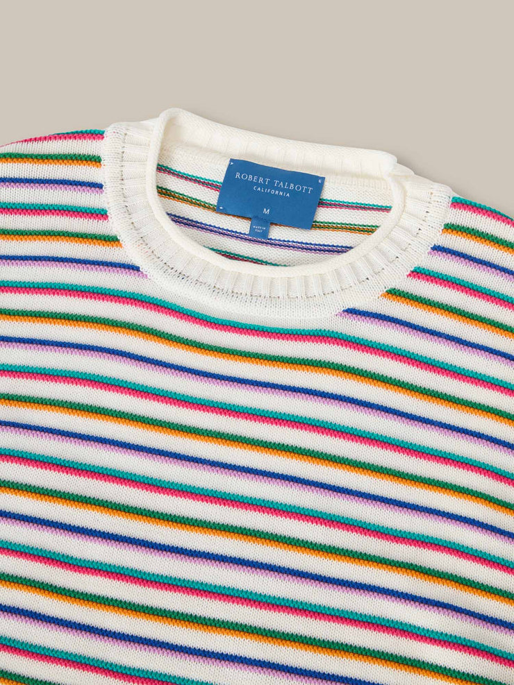Hilton Multi Stripe Rollneck Sweater