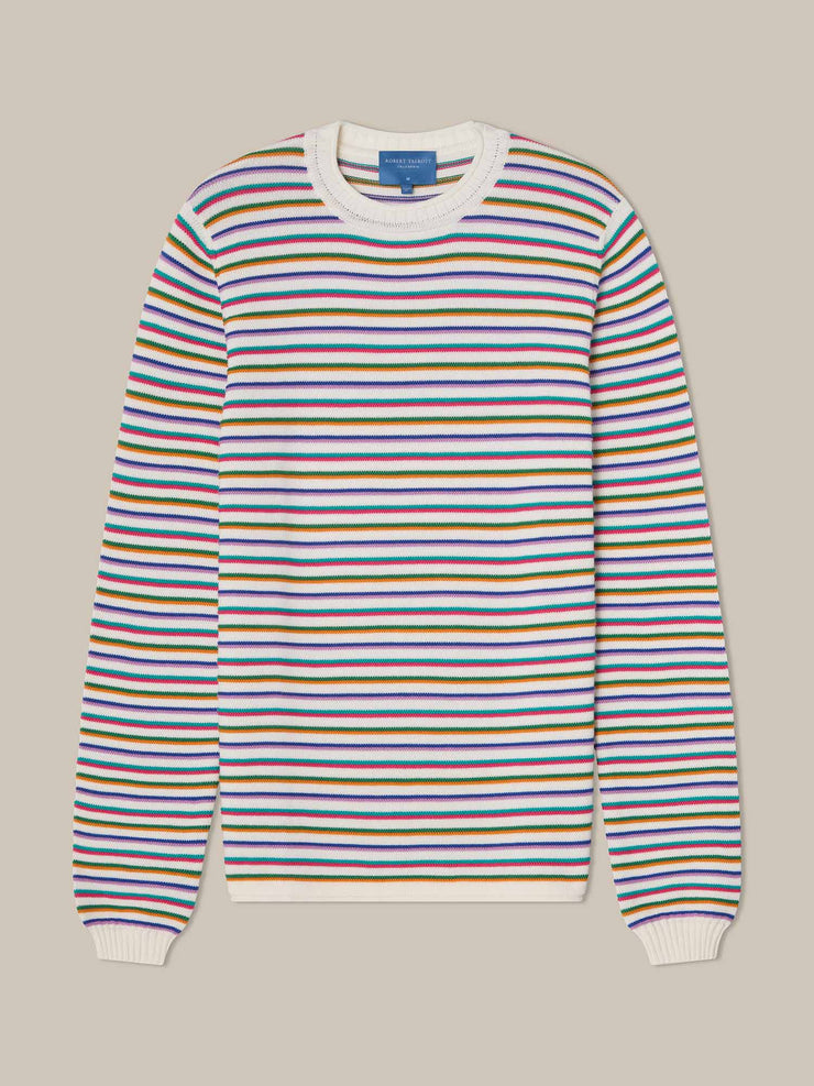 Hilton Multi Stripe Rollneck Sweater