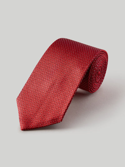 The Robert Classic Necktie in Red Circle Neat