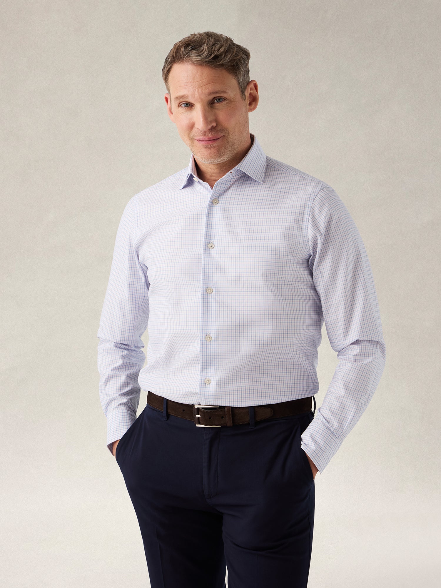Reynolds Mini Tattersall Shirt in Contemporary fit image