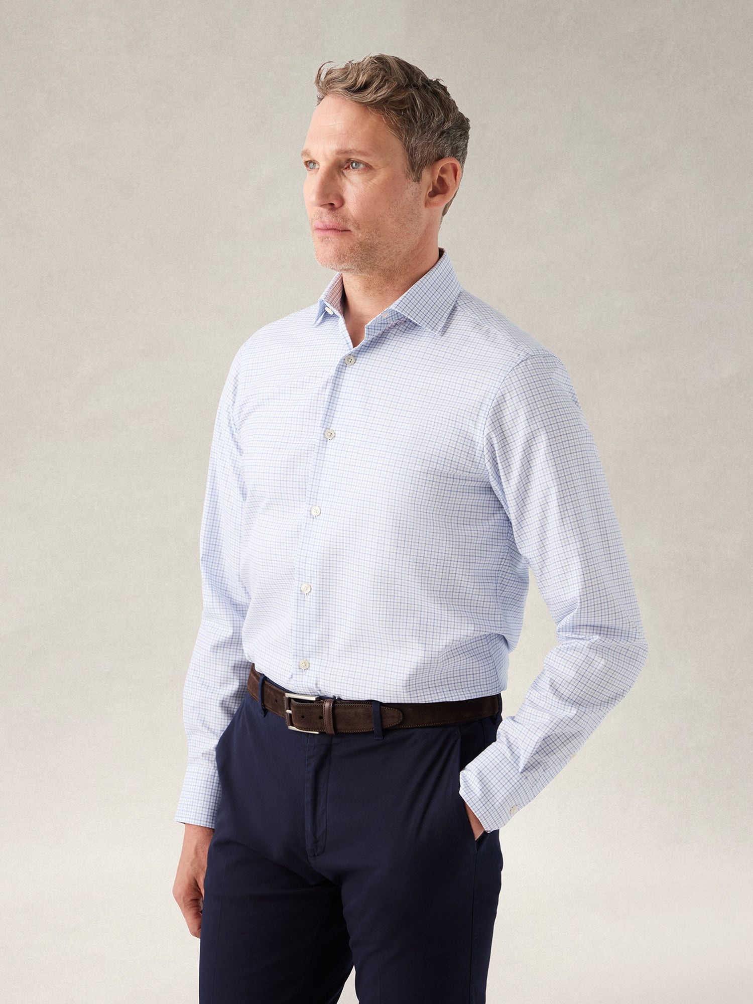 Reynolds Mini Tattersall Shirt in Contemporary fit image