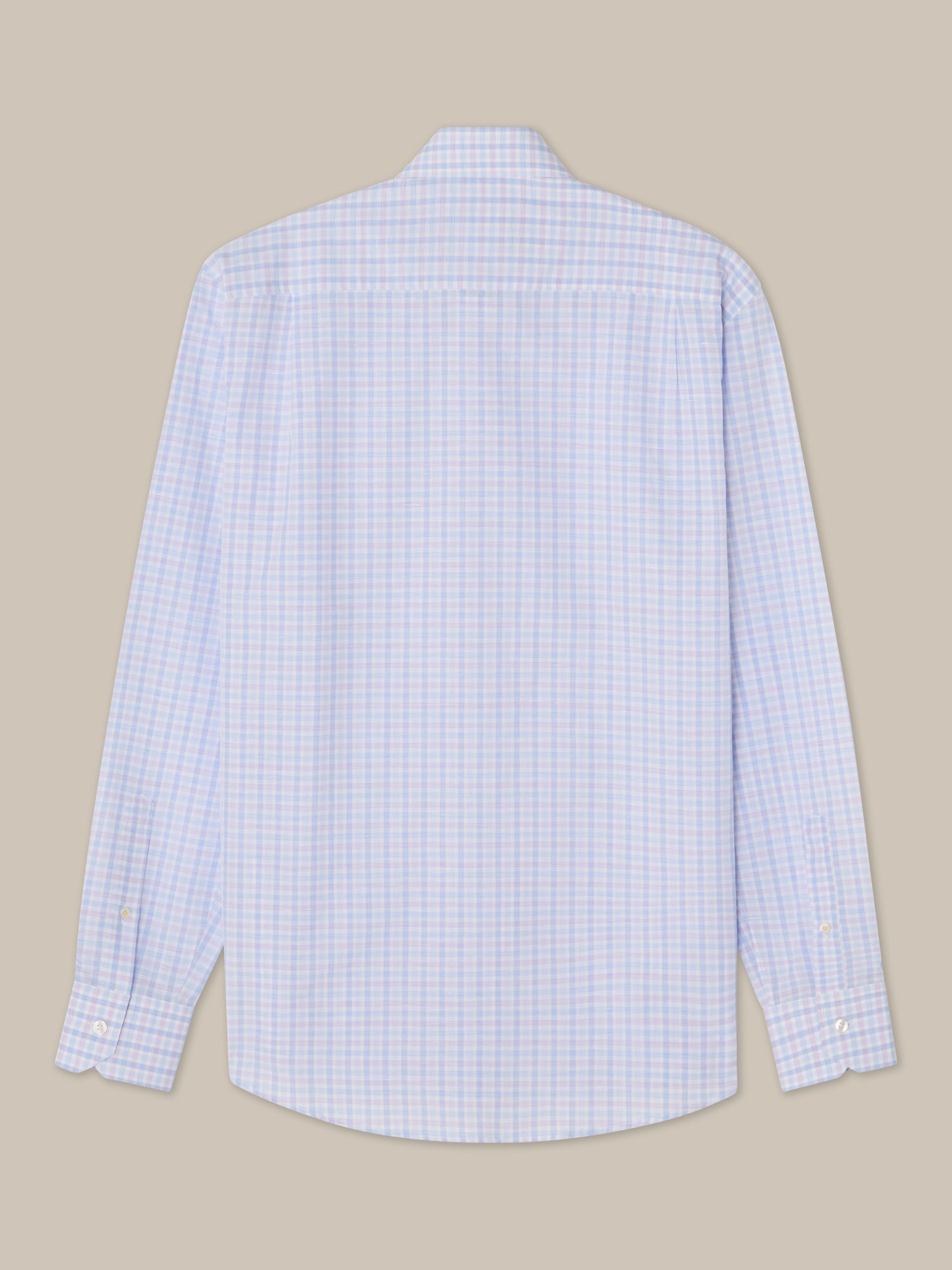 Reynolds Check Cotton/Linen Shirt in Classic Fit