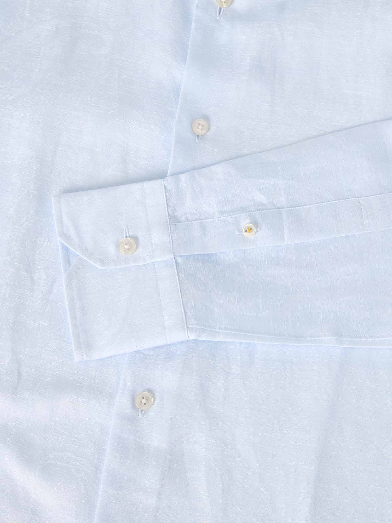 Reynolds Paisley Jacquard Cotton Linen Blend Shirt in Contemporary fit