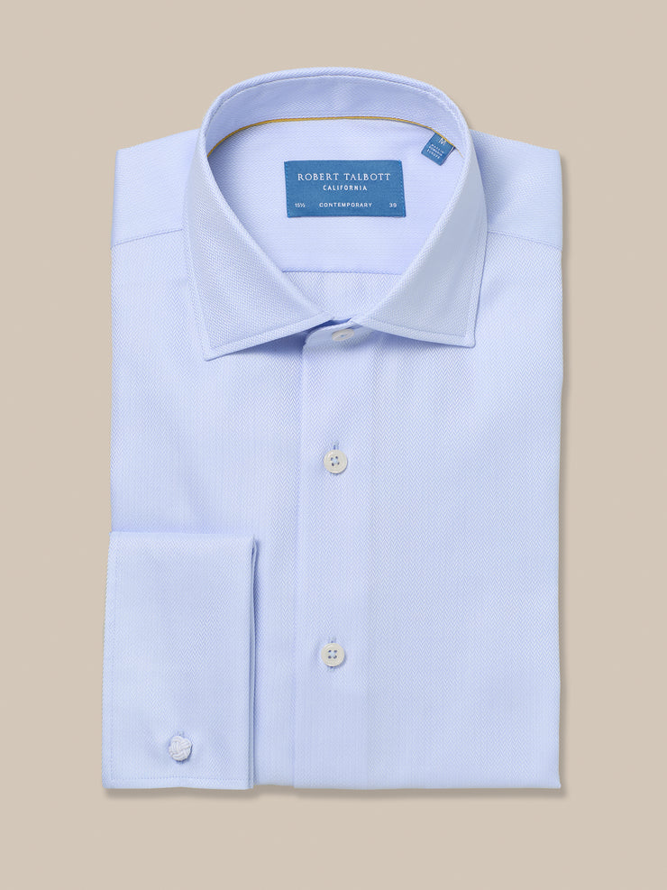 Reynolds French Cuff Herringbone Shirt
