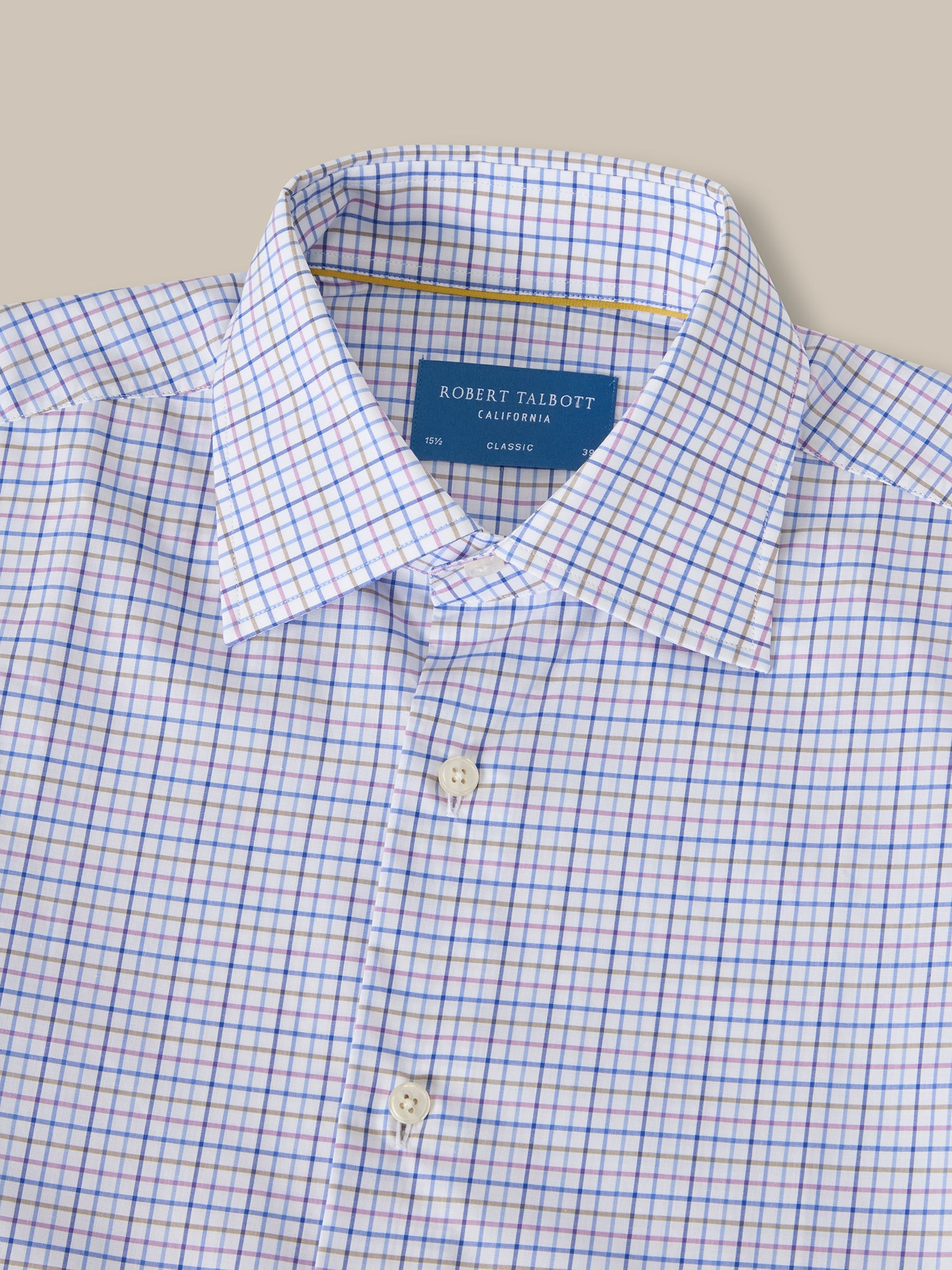 Madison Check Light Weight Poplin Shirt in Contemporary fit