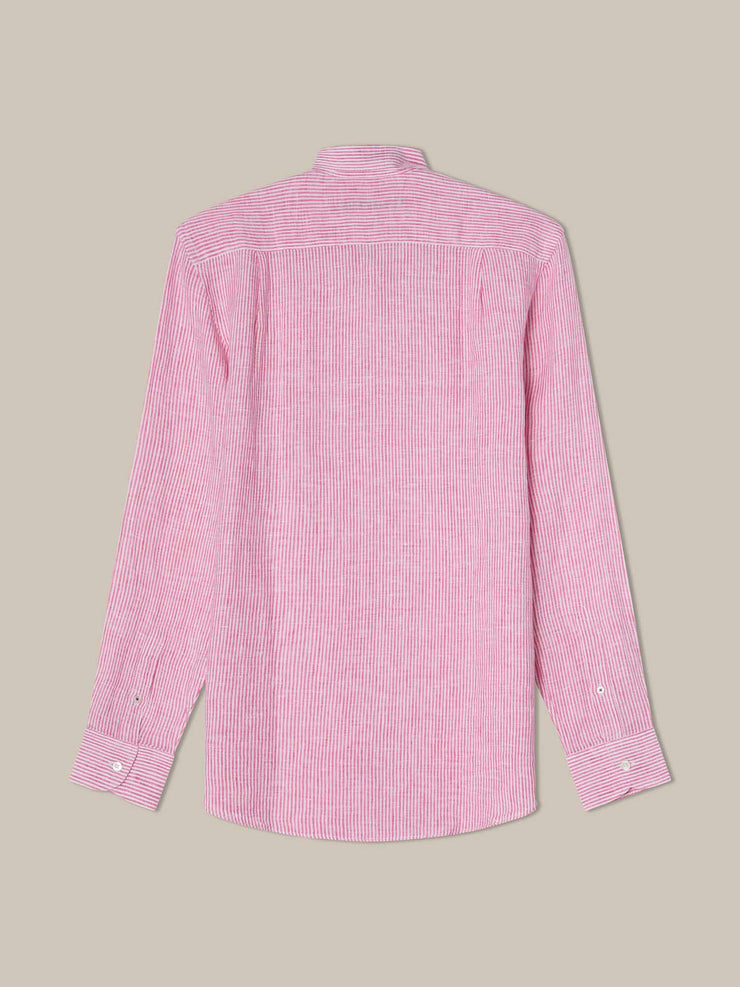 Morgan Medium Stripe Linen Shirt