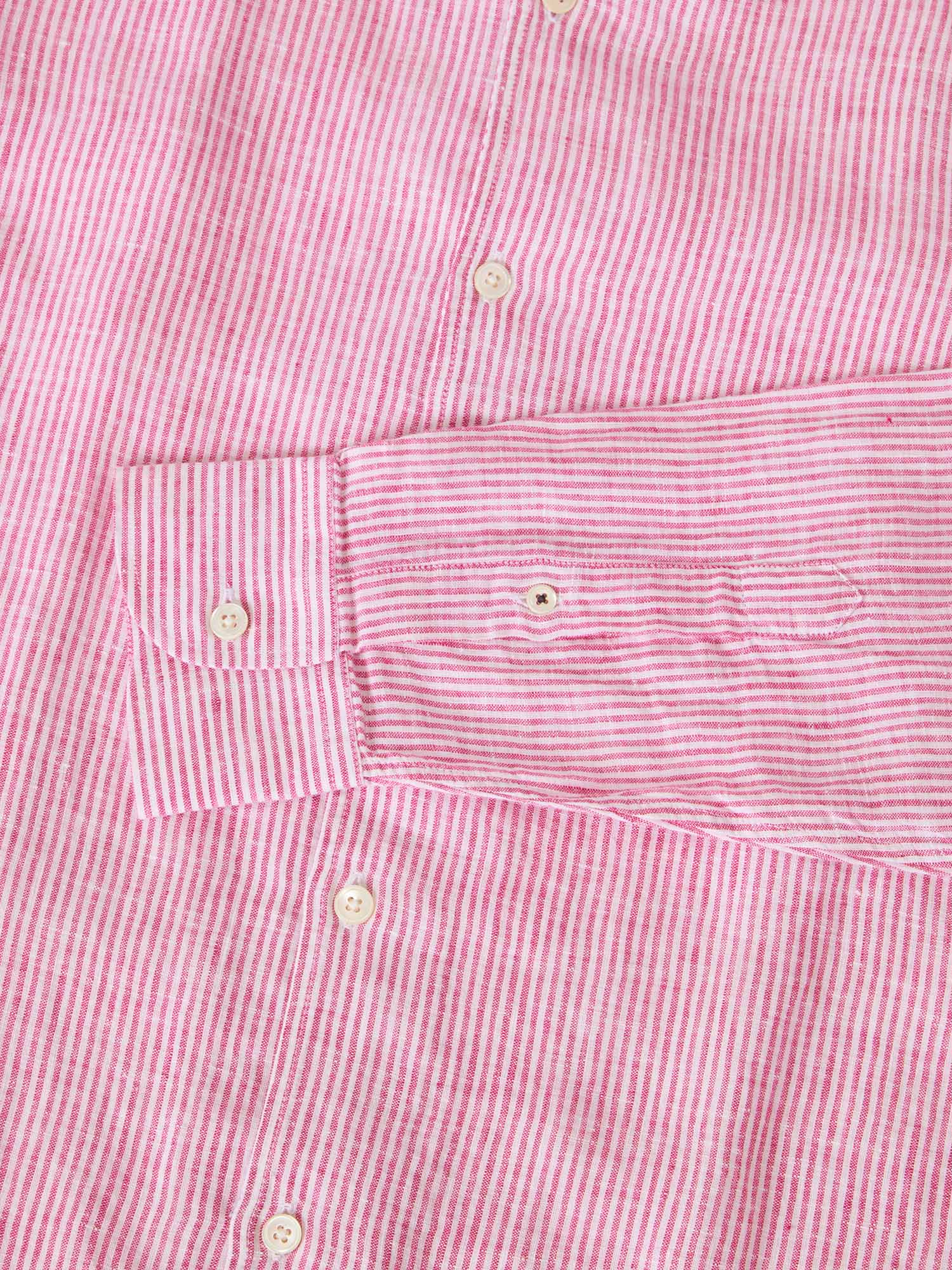 Morgan Medium Stripe Linen Shirt