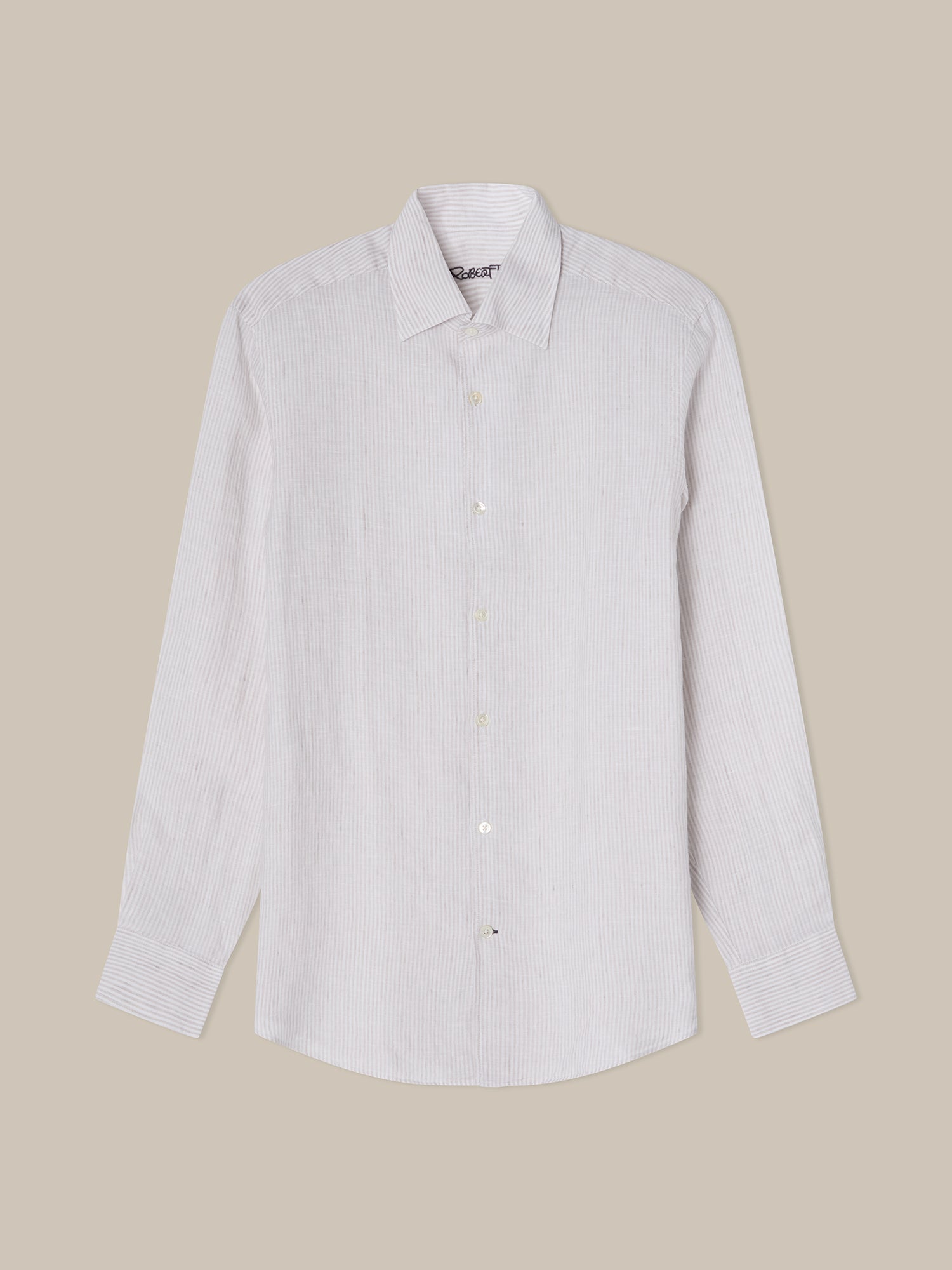 Morgan Medium Stripe Linen Shirt