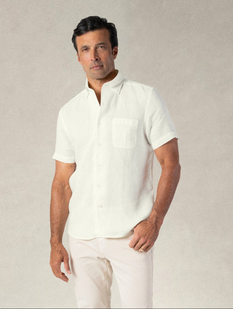 Morgan Short Sleeve Linen Shirt
