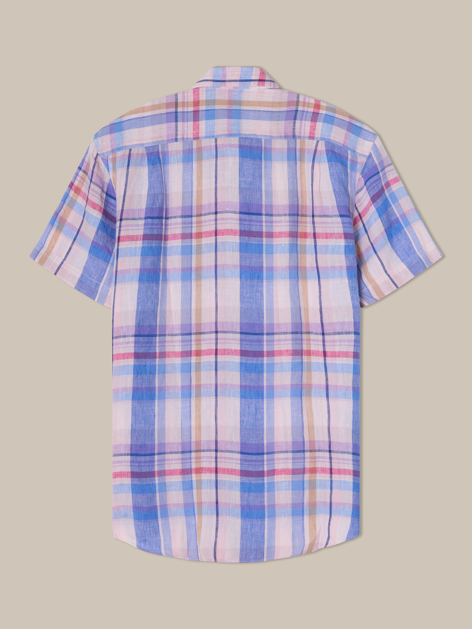 Morgan Plaid Linen Short Sleeve Shirt