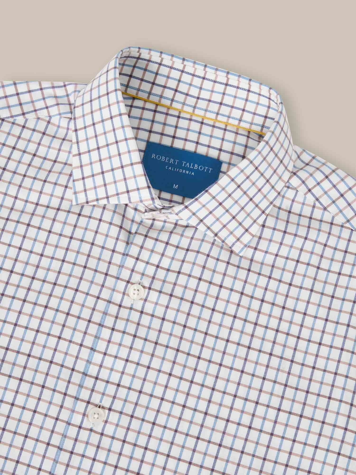 Reynolds Ultra Light Weight Brushed Tattersall Shirt image