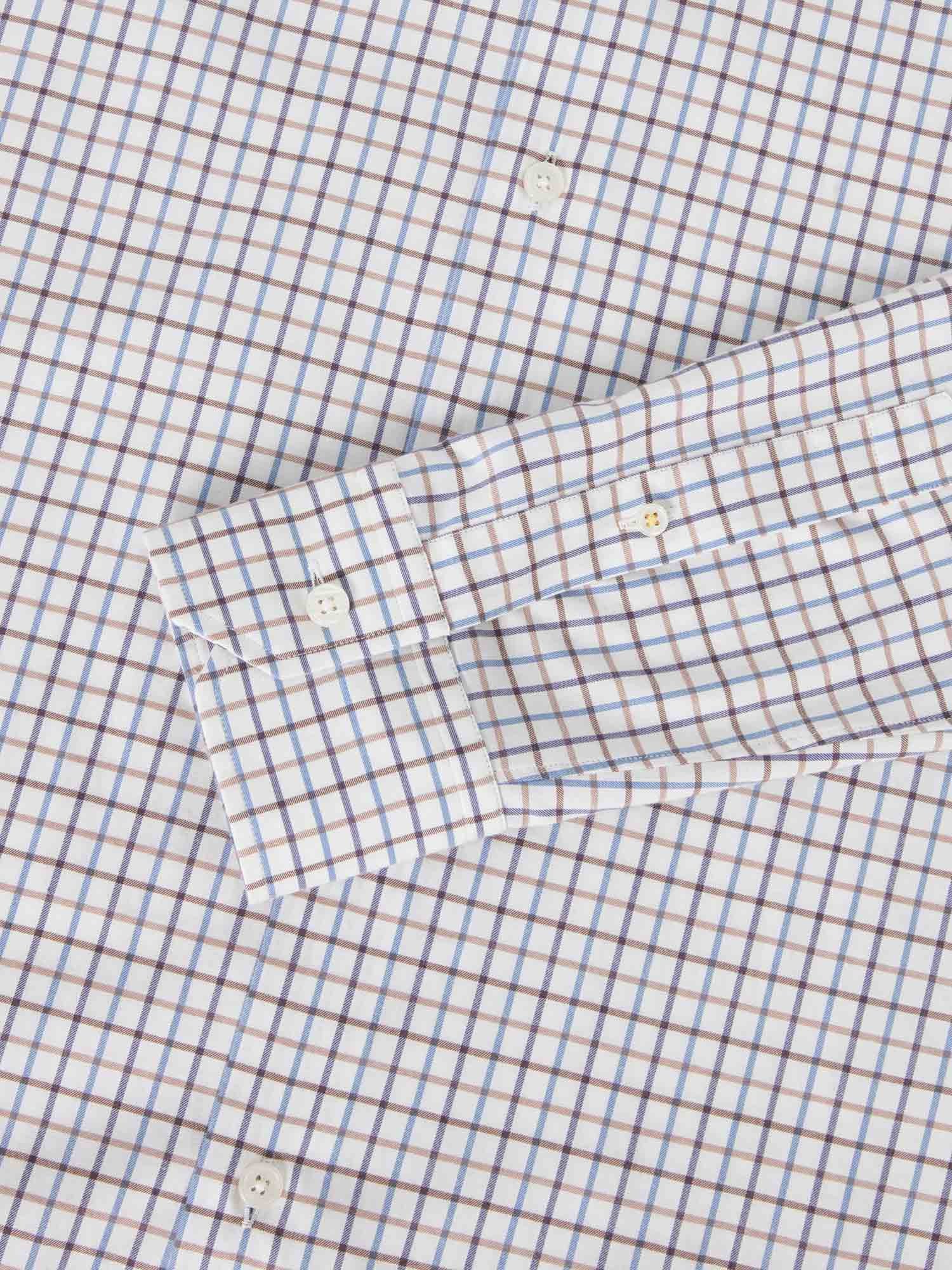 Reynolds Ultra Light Weight Brushed Tattersall Shirt image