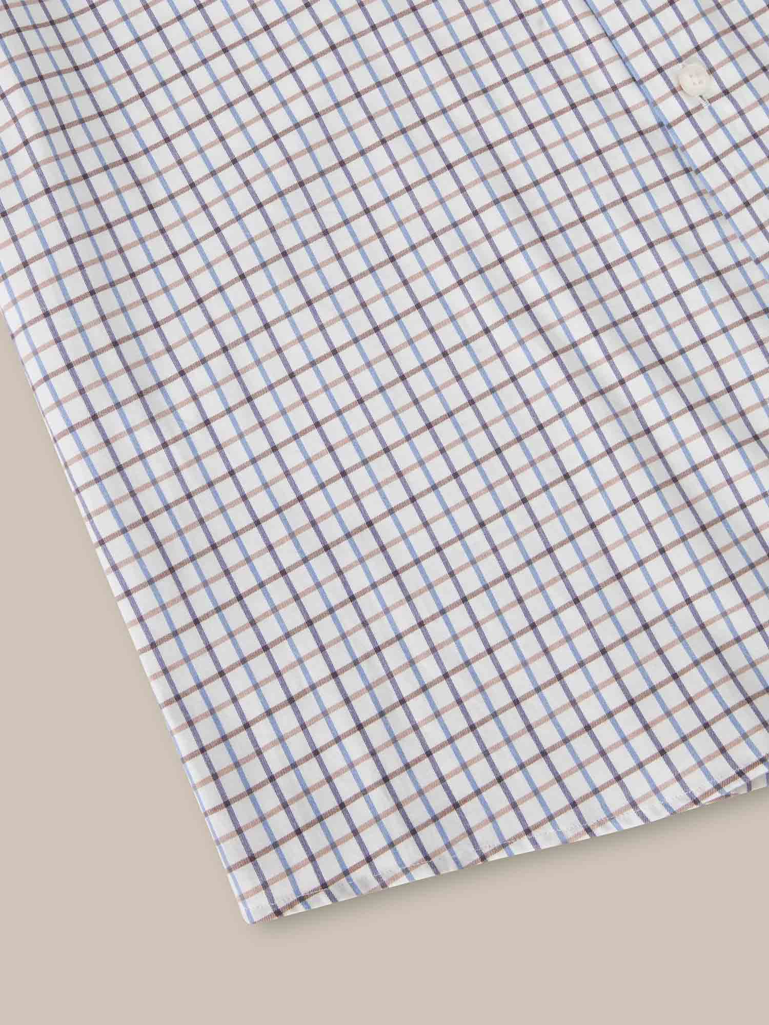Reynolds Ultra Light Weight Brushed Tattersall Shirt image