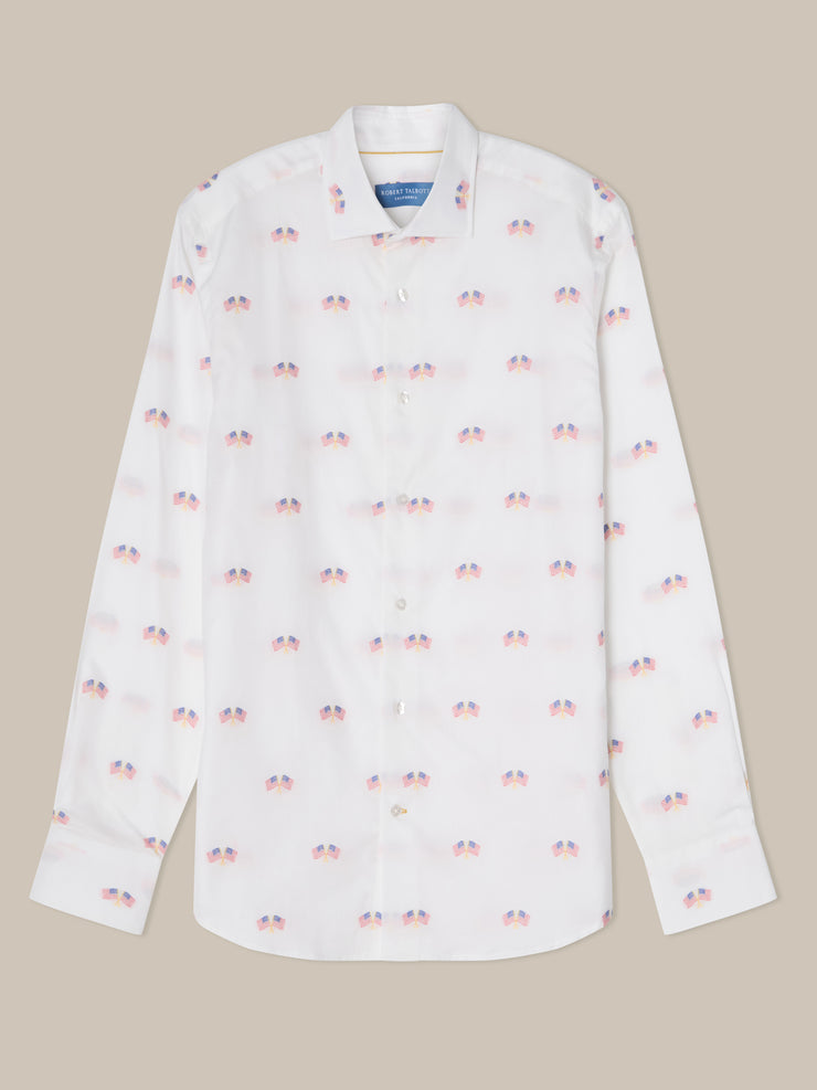 Reynolds Flag Fil Coupe Twill Shirt