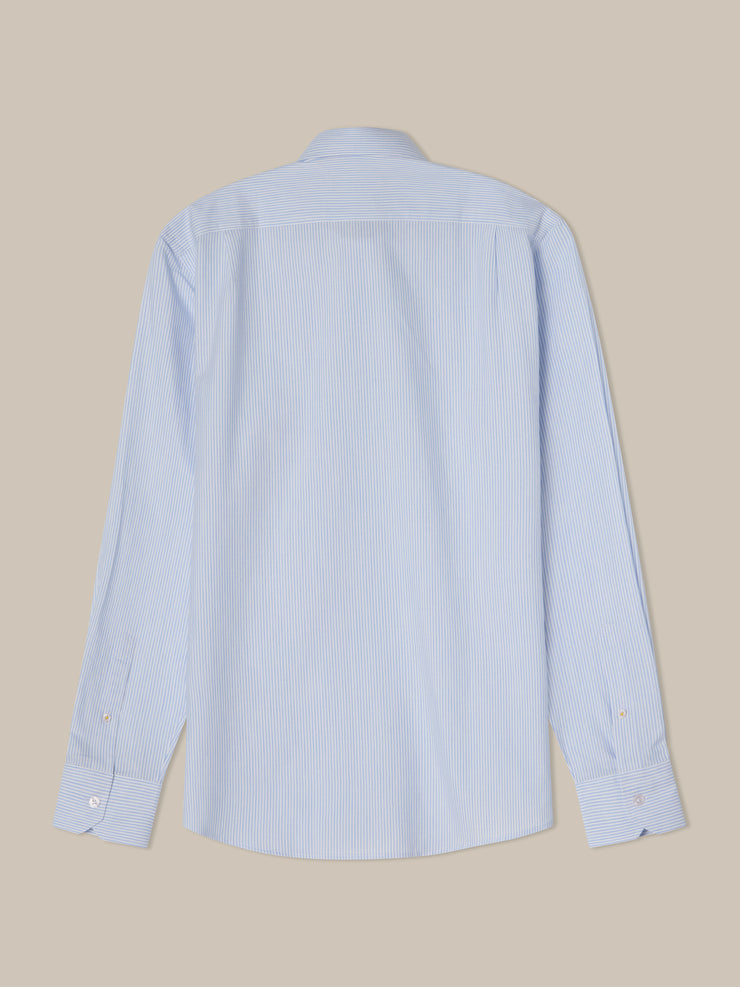 Reynolds Ultra Light Weight Brushed Fine Stripe Shirt