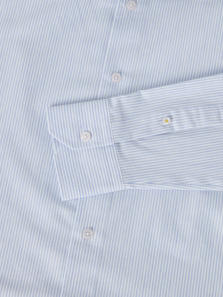 Reynolds Ultra Light Weight Brushed Fine Stripe Shirt