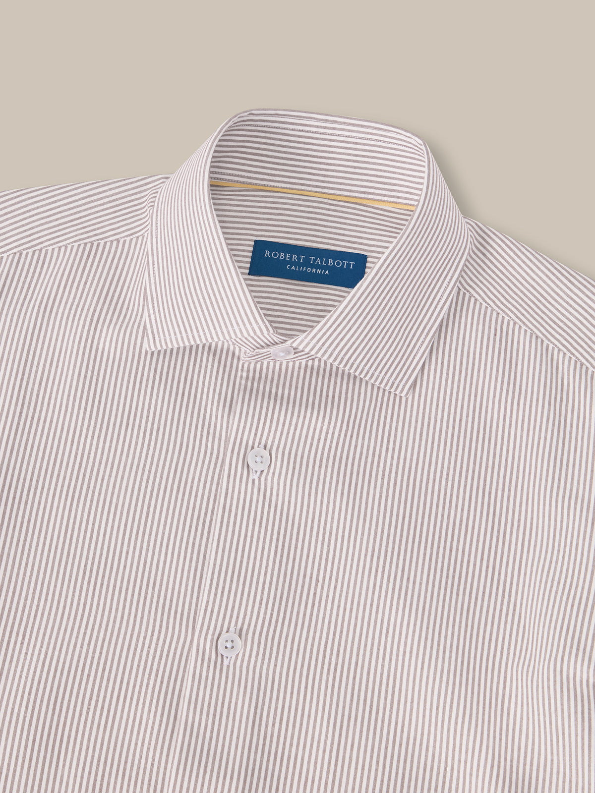 Reynolds Ultra Light Weight Brushed Fine Stripe Shirt image