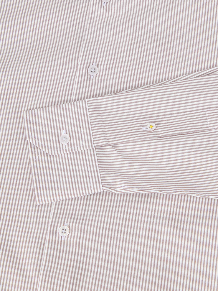 Reynolds Ultra Light Weight Brushed Fine Stripe Shirt