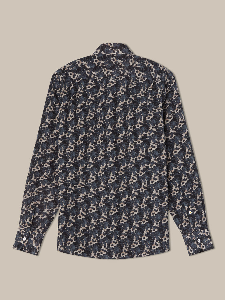Reynolds Printed Cow Hide Silk Blend Shirt
