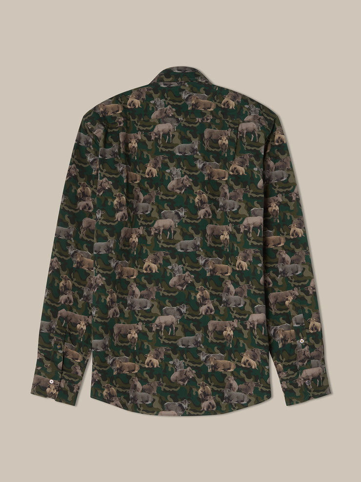 Reynolds Printed Ca-Moo-Flage Shirt