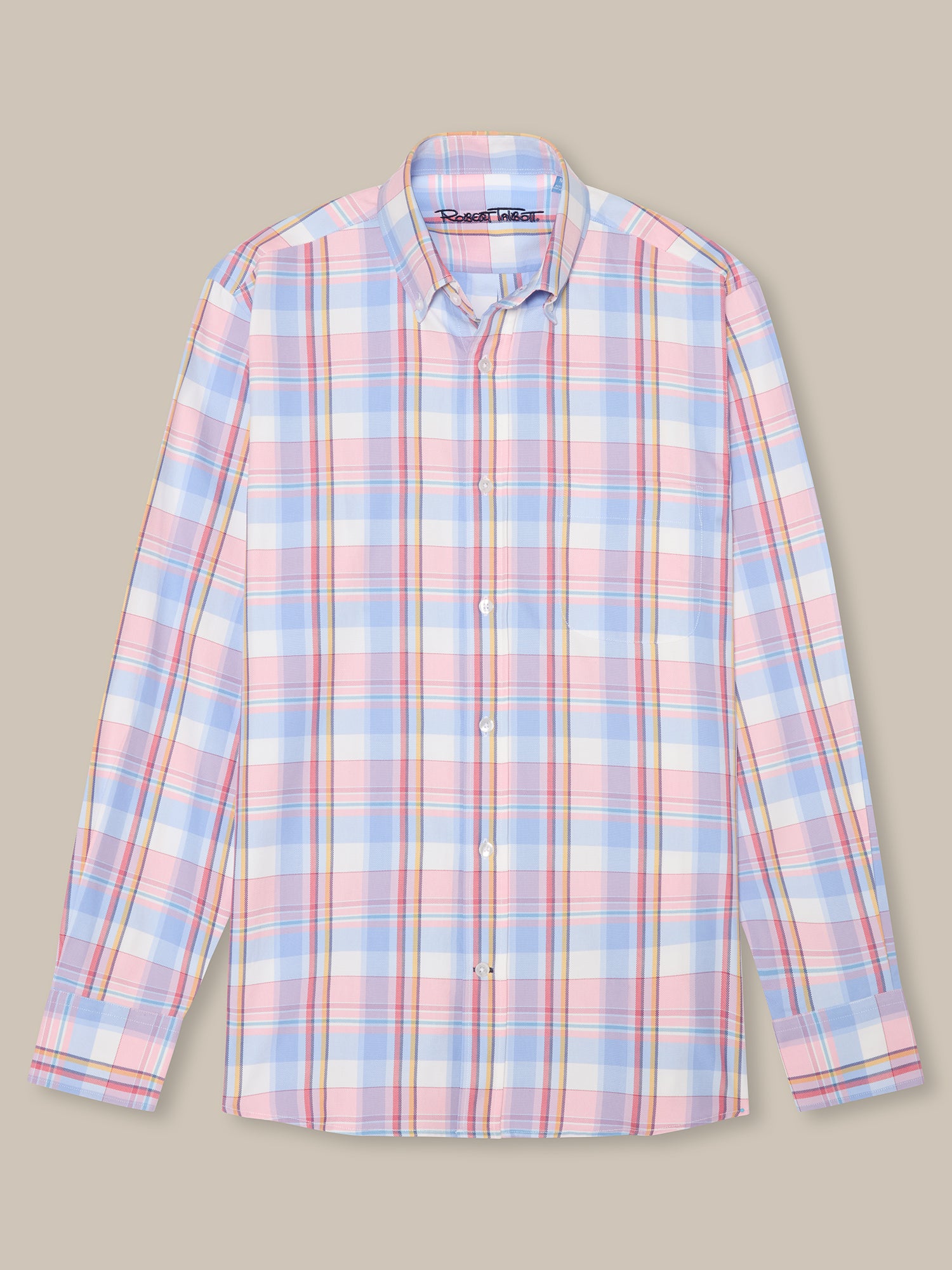 Harrison Button Down Multicolor Plaid Oxford Shirt