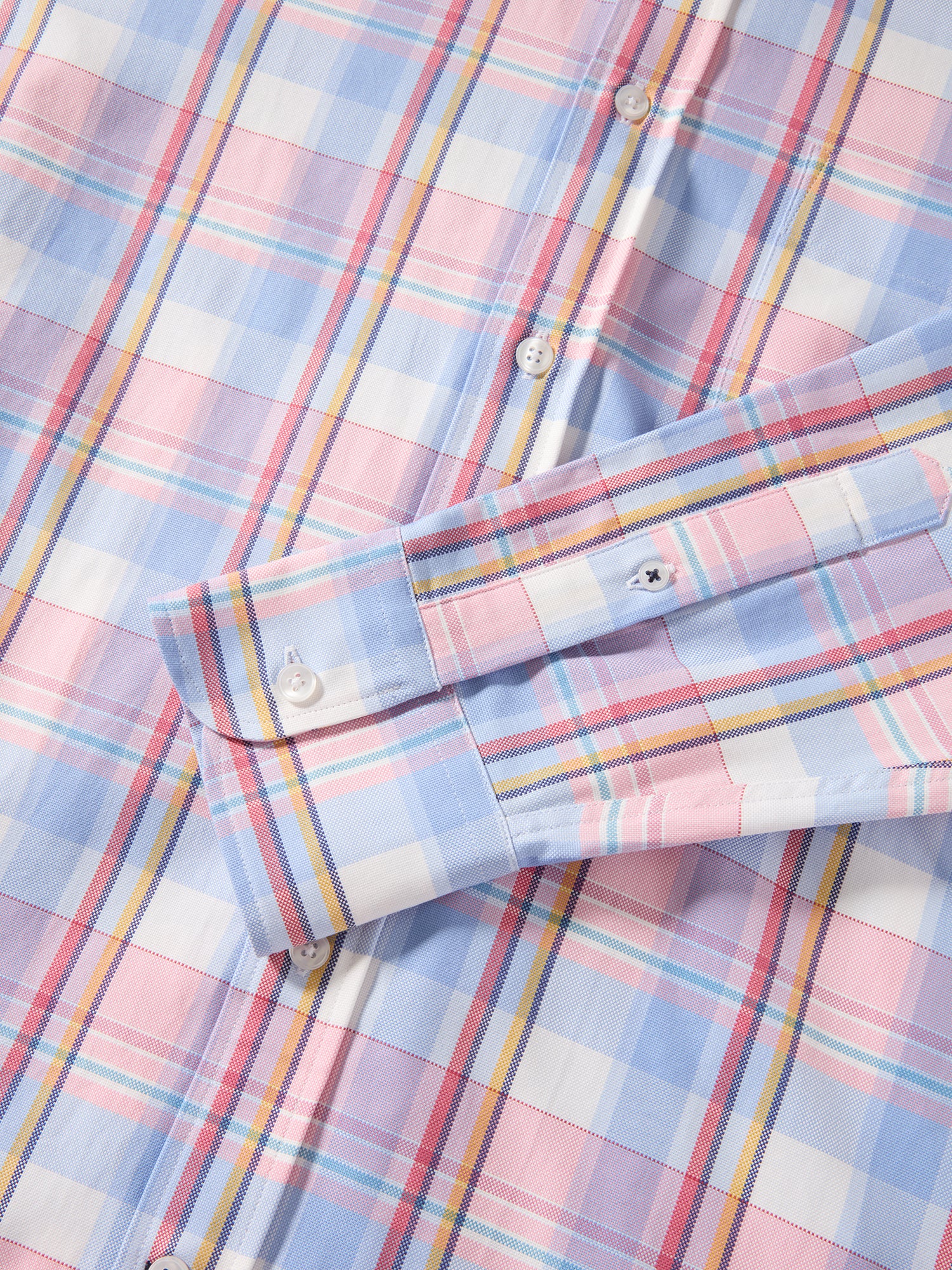 Harrison Button Down Multicolor Plaid Oxford Shirt