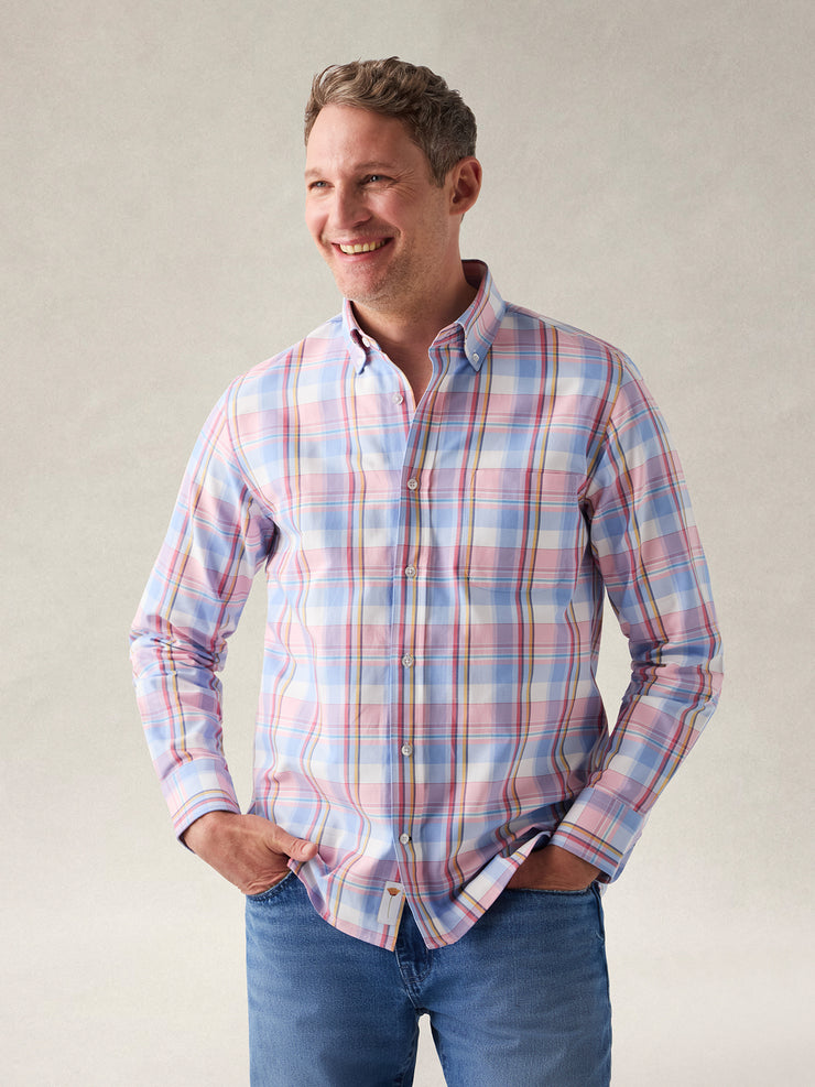 Harrison Button Down Multicolor Plaid Oxford Shirt