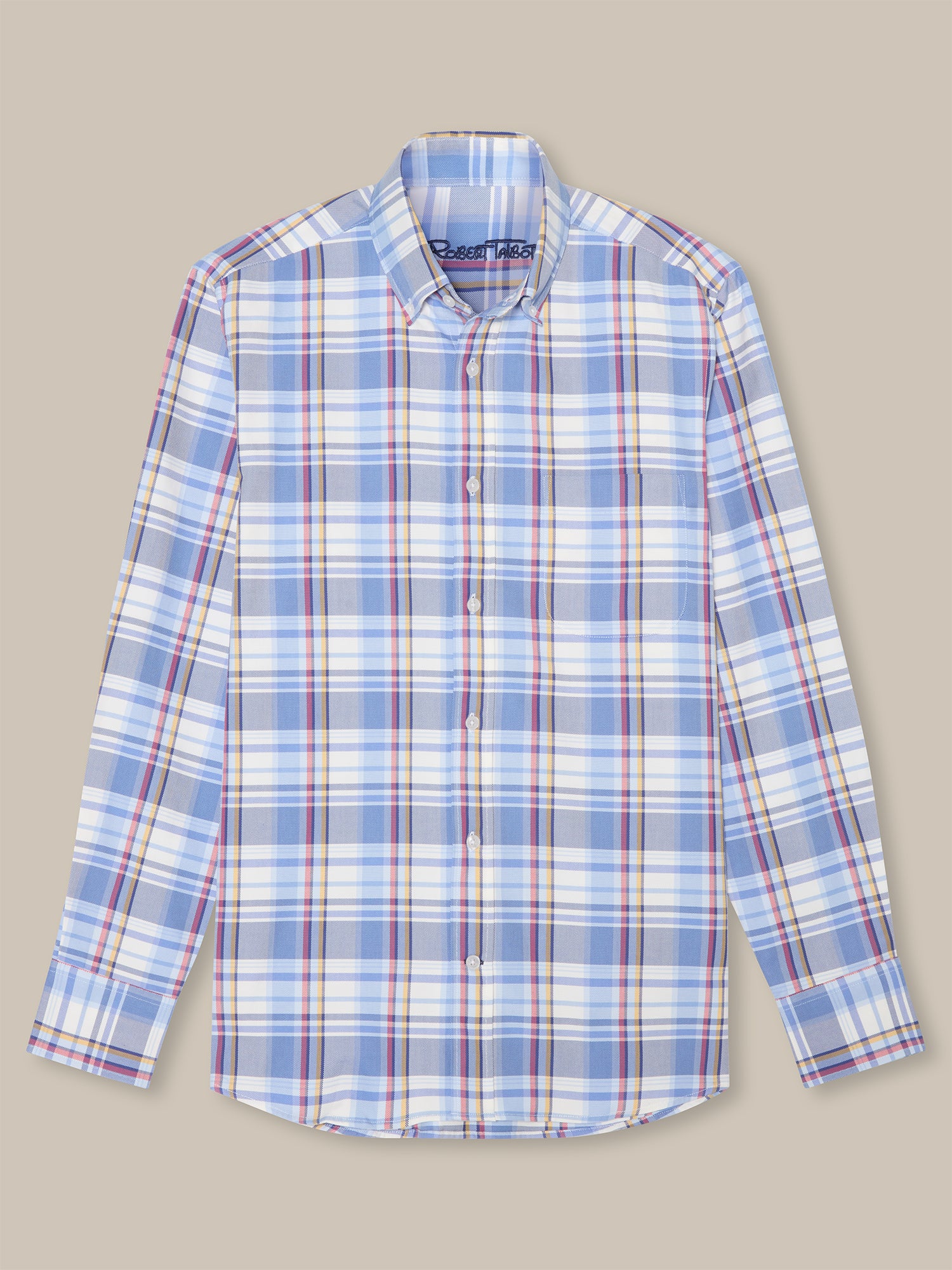 Harrison Button Down Multicolor Plaid Oxford Shirt