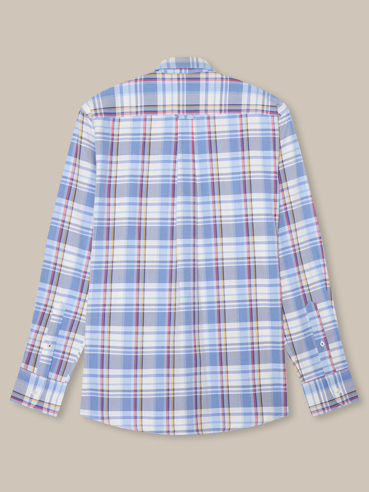 Harrison Button Down Multicolor Plaid Oxford Shirt