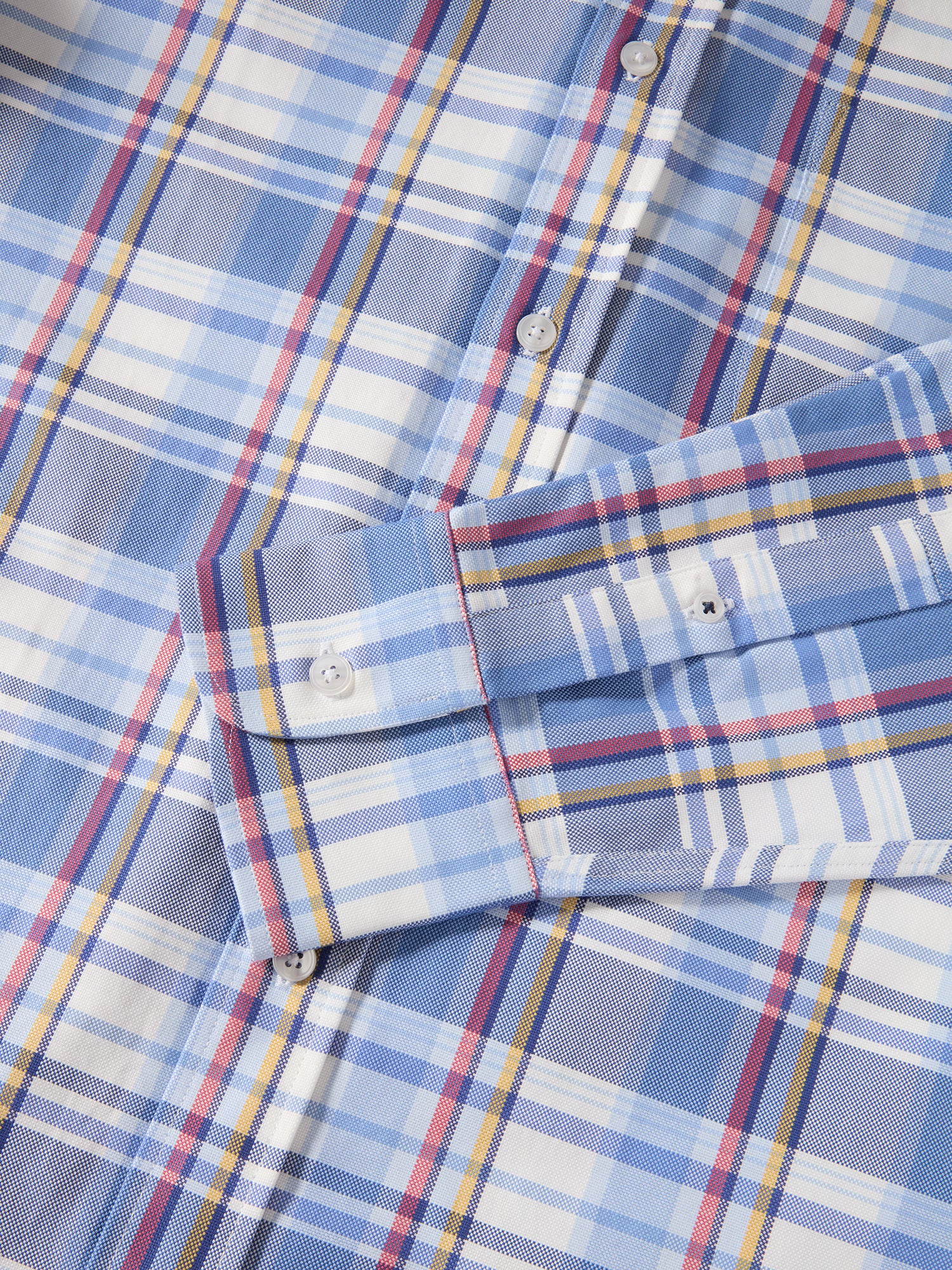 Harrison Button Down Multicolor Plaid Oxford Shirt