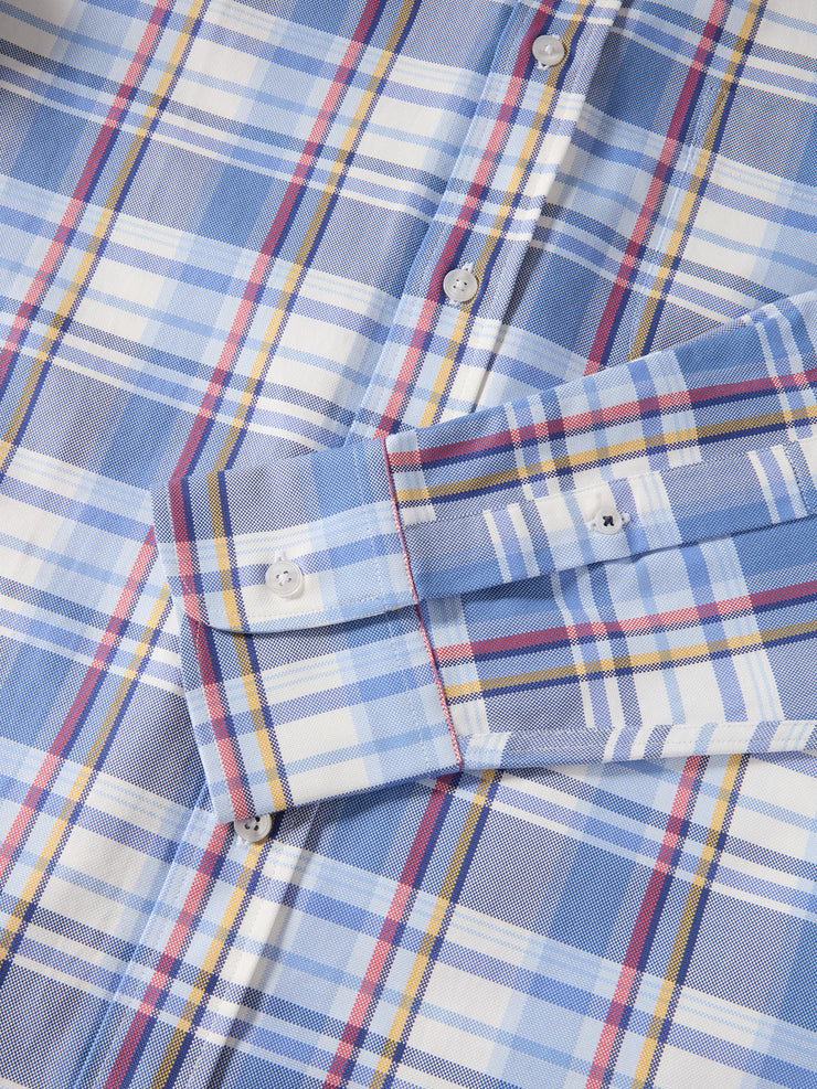 Harrison Button Down Multicolor Plaid Oxford Shirt