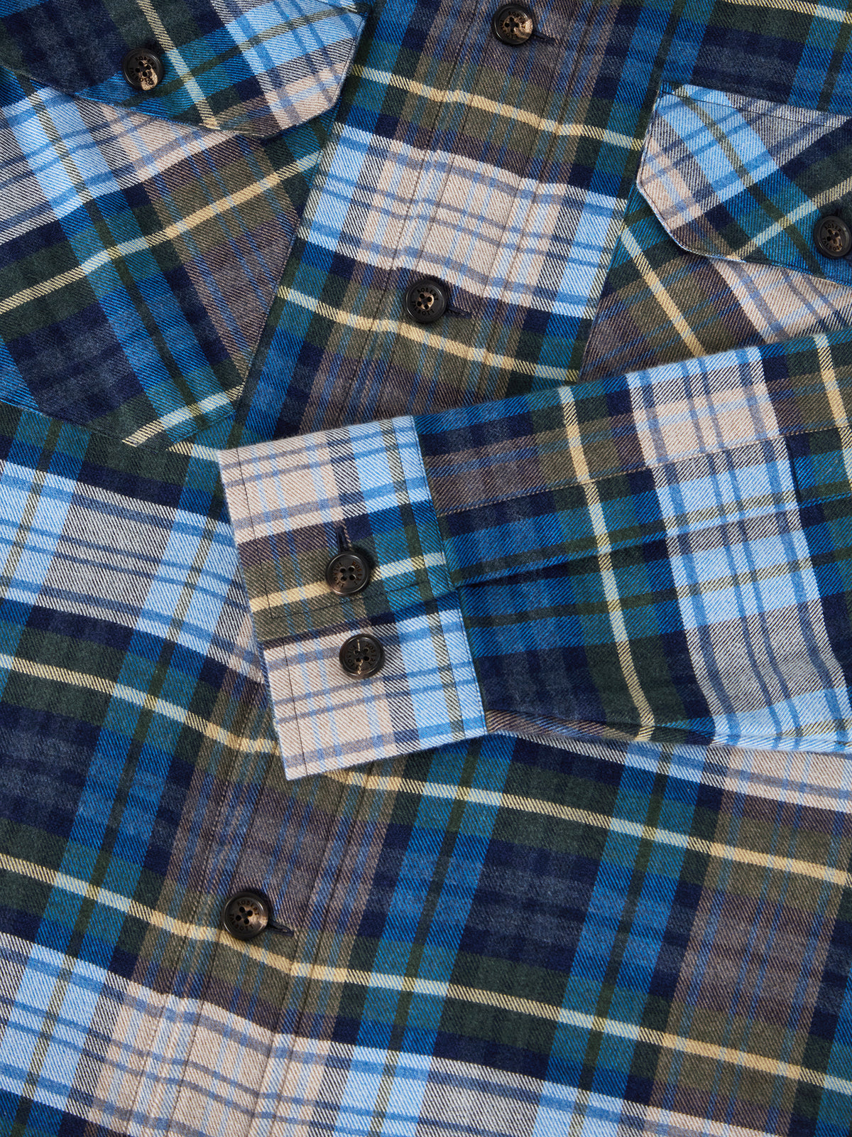 Bradley Luxe Flannel Plaid Shirt Jacket image