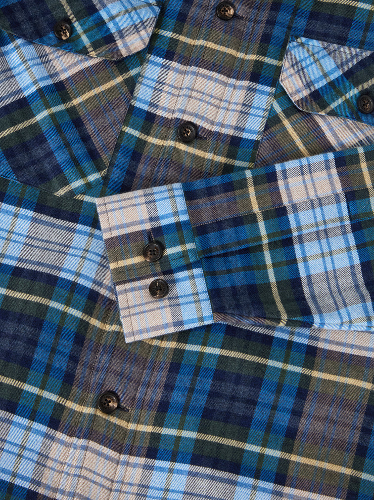 Bradley Luxe Flannel Plaid Shirt Jacket